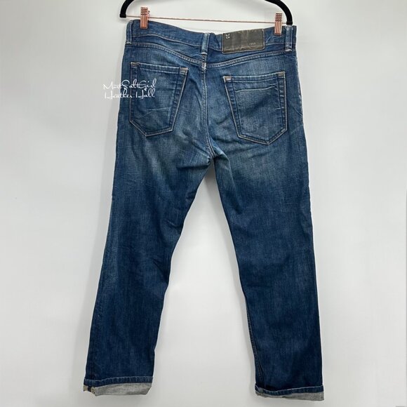 Gap Morrison Men's Slim Straight Button Fly Tarnished Style Denim Jeans 30x30 - Picture 4 of 5